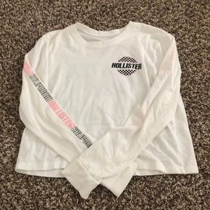 white crop top with black checkered pattern